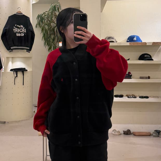 폴로 랄프 로렌 플리스 바시티 자켓 U542