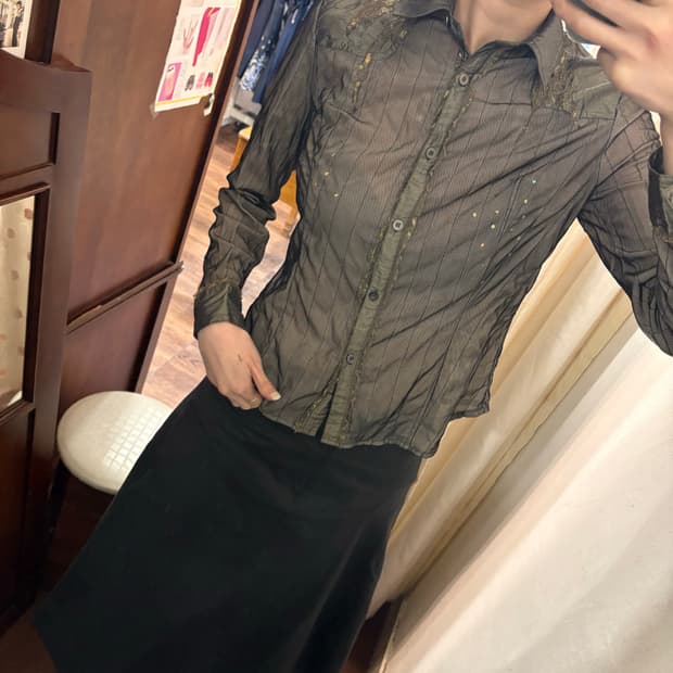 japan vintage khaki shirt