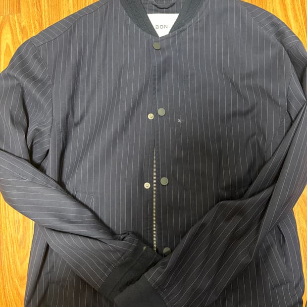 네이비 스트라이프 블루종