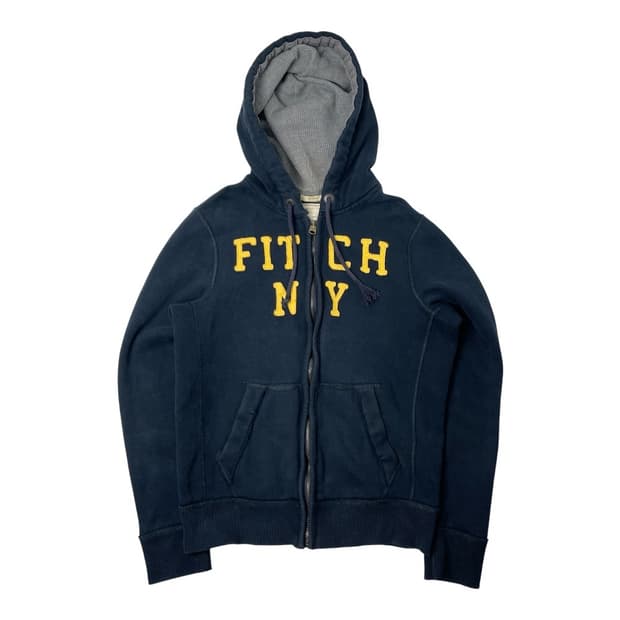 아베크롬비 네이비 기모 후드집업 M