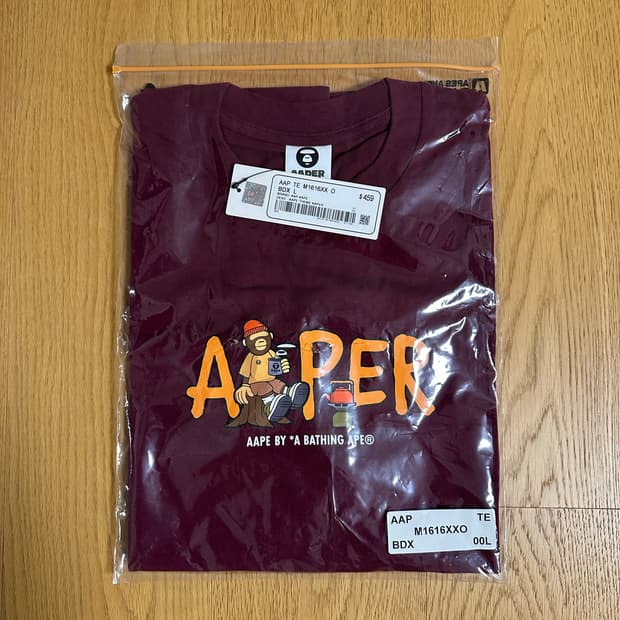 AAPE BY *A BATHING APE® 캠핑 에이퍼(AAPER) 티