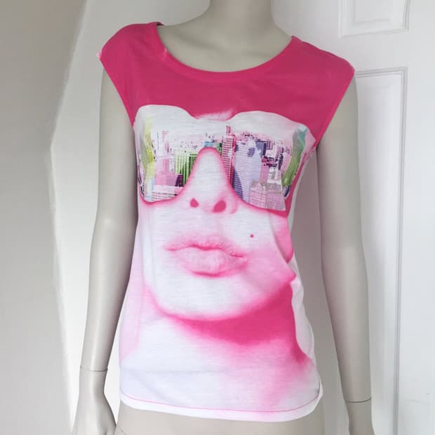 City Sunglasses Graphic Cami Top