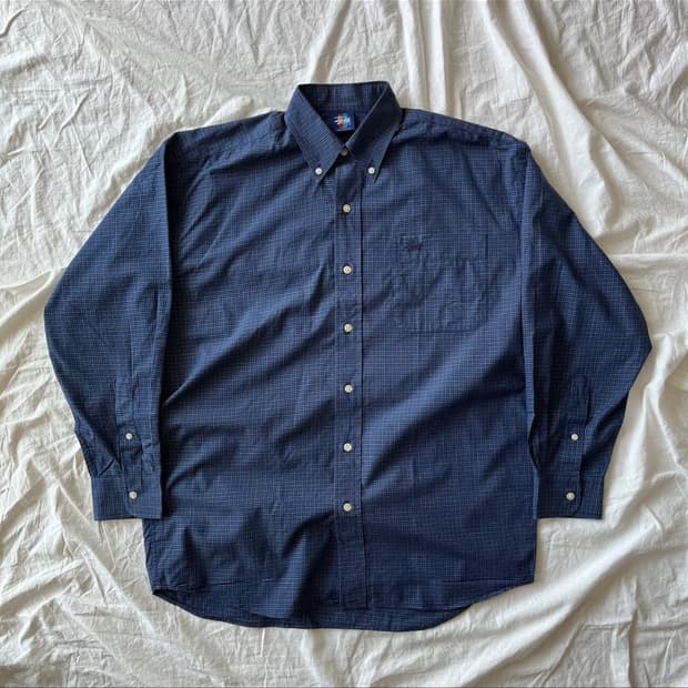 90s 올드 스투시 USA MADE 체크 셔츠