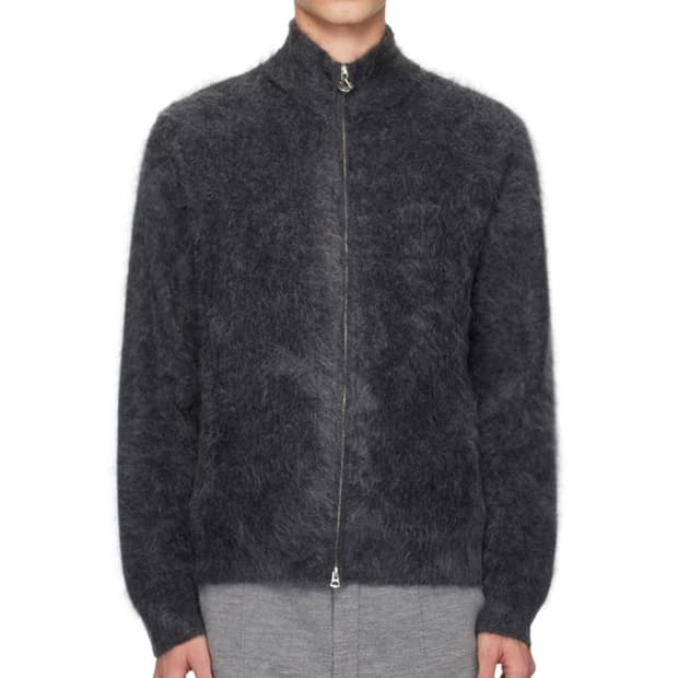 (구매) 솔리드옴므 24FW 캐시미어 헤어리 집업