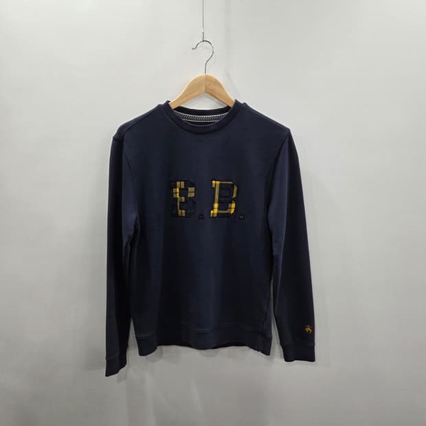 브룩스브라더스 자수 맨투맨 네이비 XS