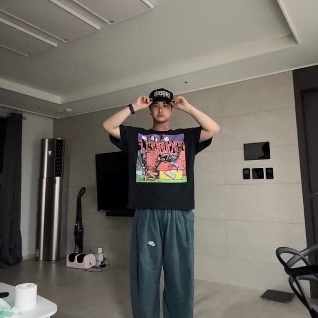 나이키 리바이스 블레스 오버조깅진 에메랄드 그린 L