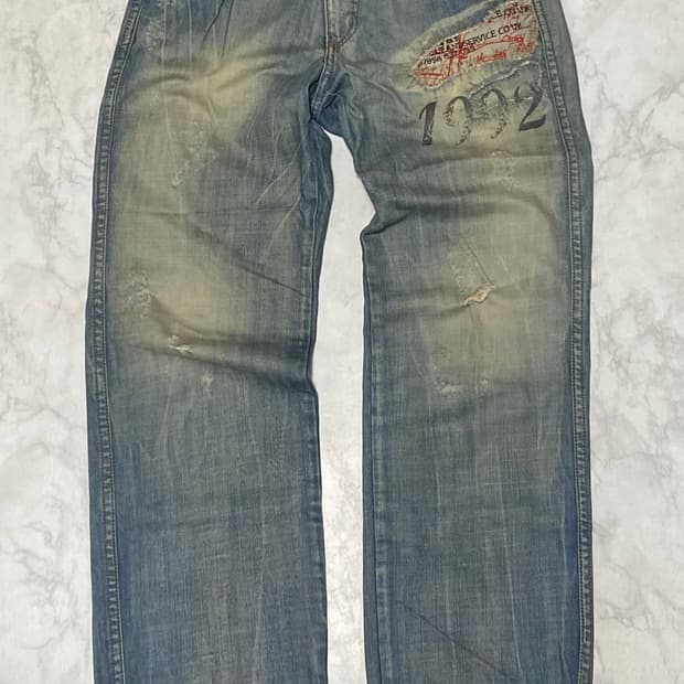 FUBU 푸부 데님 청바지 빈티지 힙합바지 30 인치