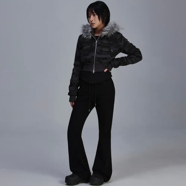 새상품)택포)부츠컷 트레이닝 팬츠/기모원단 m