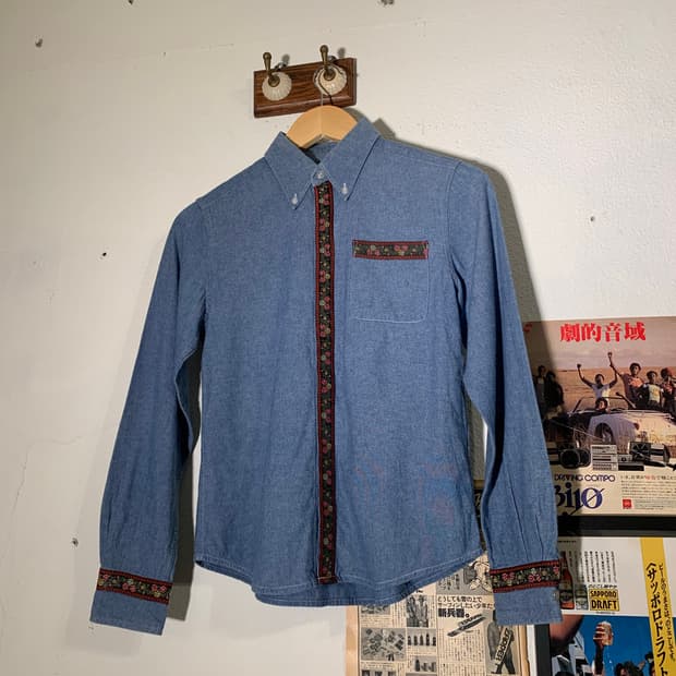 빔즈보이 플라워 패턴 셔츠