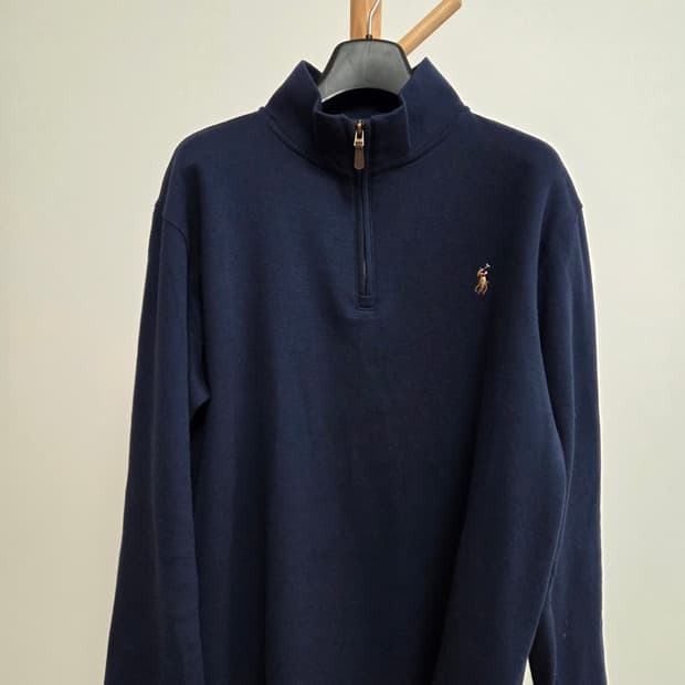 폴로 랄프로렌 네이비 하프집업 스웨터 L(105)