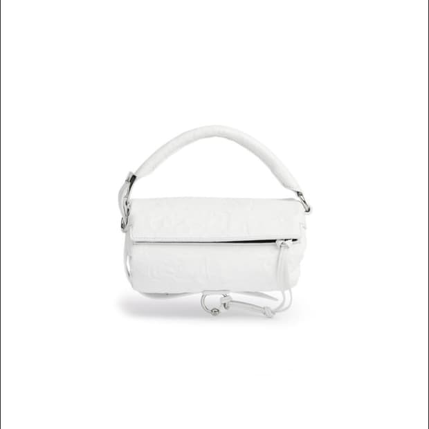 YY CRINKLE PILLOW MINI, WHITE