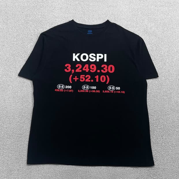 다다이즘 x 하이츠 코스피 반팔티 블랙