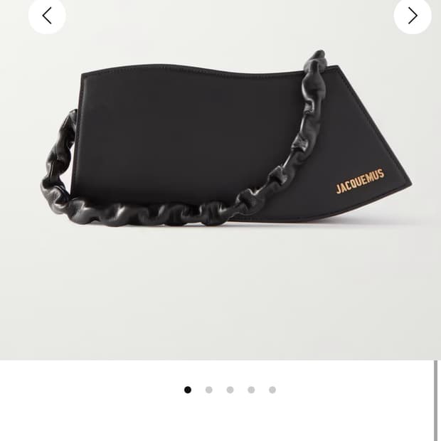 자크뮈스 la vague leather shoulder bag 