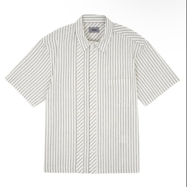 요석 셔츠 Double placket Shirts(Ivory)
