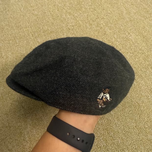 티니위니 테디베어 로고 챠콜 헌팅캡