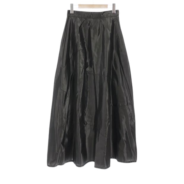 드리스 반노튼 세틴 롱 플레어 스커트