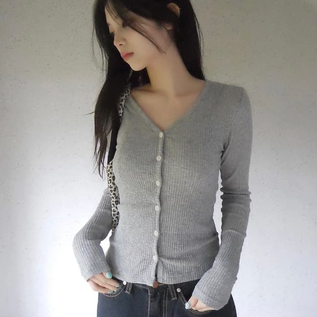 elfin cardigan grey