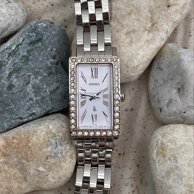 Seiko 세이코 lk 루키아 큐빅 베젤 스퀘어 쿼츠