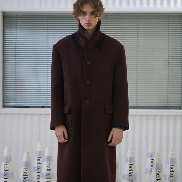 [1 새상품] 웨이비니스 발마칸 코트 버건디