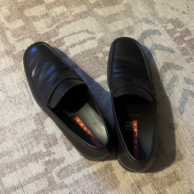 프라다 스포츠 로퍼 브라운