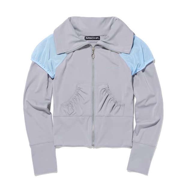 미스치프 메쉬 터틀넥 집업