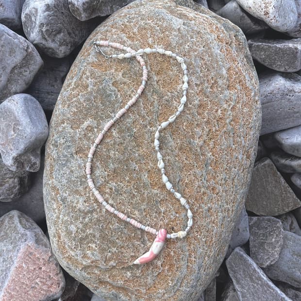 Pink Coral Shell Necklace