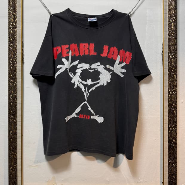 빈티지 90s 펄잼 Pearl Jam alive 투어 밴드티
