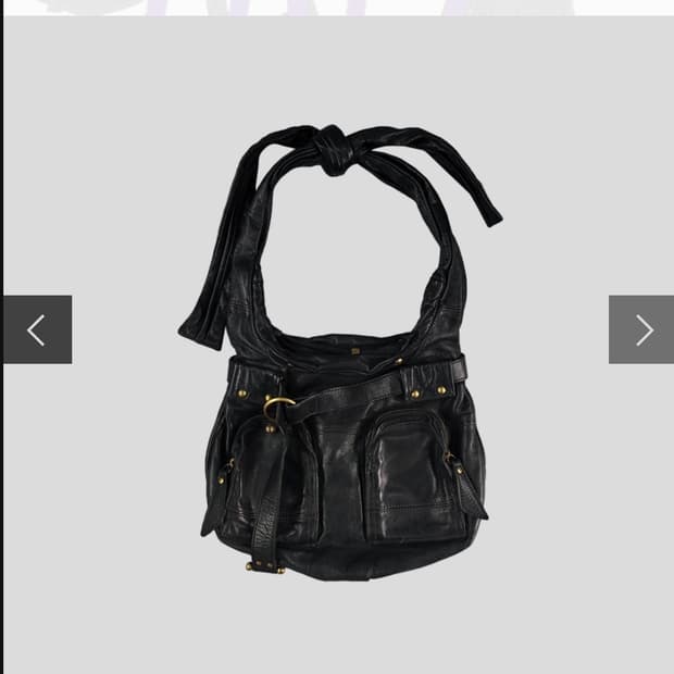 빈티지 리본 스트랩 숄더백