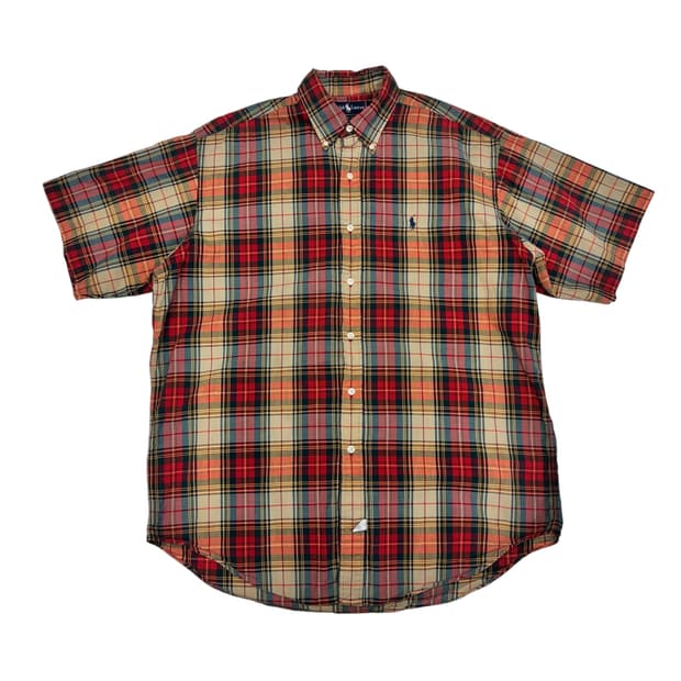 폴로 랄프로렌 반팔 마드라스 체크 셔츠