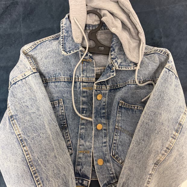 후드 (탈부착가능) 청자켓 