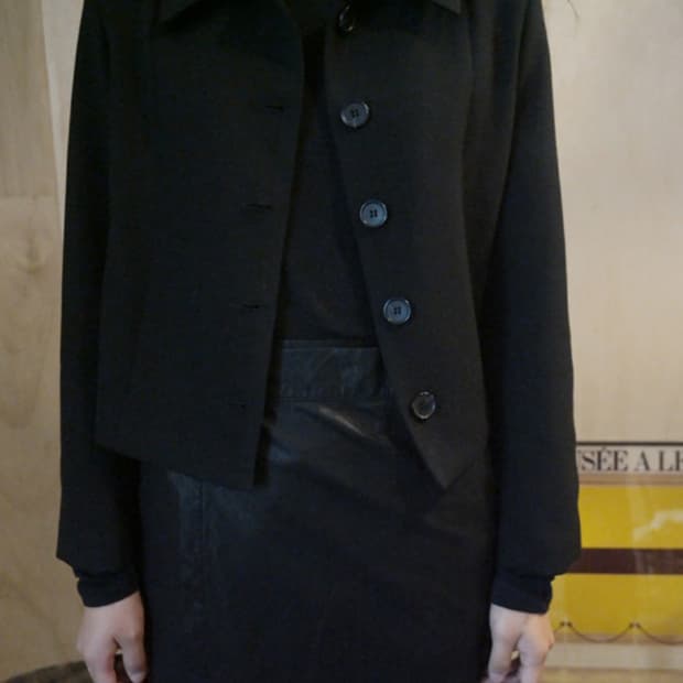 에프터먼데이 cropped concise jacket