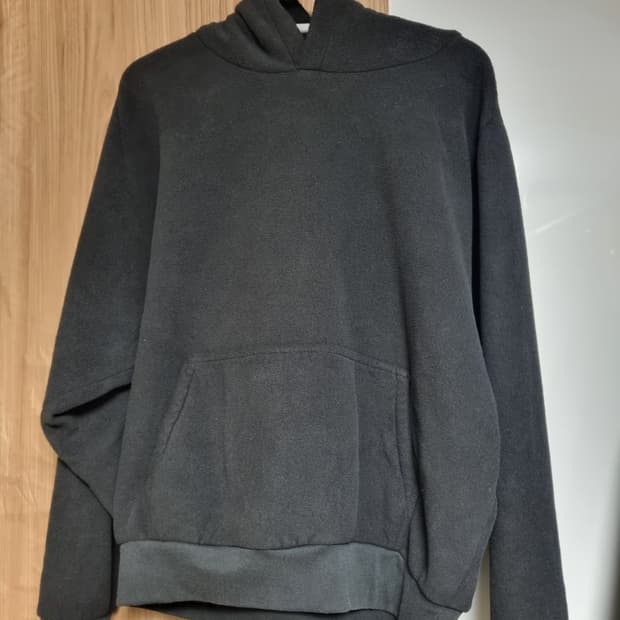 이지 갭 폴라 플리스 레귤러 후디 (블랙, 그레이)