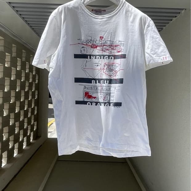 [KENZO] Cinema Sketch Graphic T-Shirt Wh