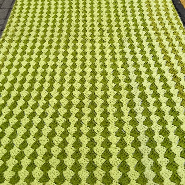 빈티지 소품 USA 크로셰 블랭킷