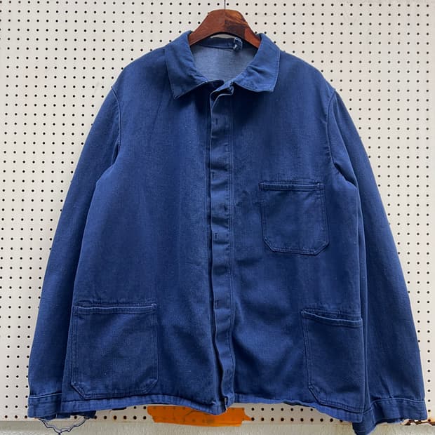OLD VINTAGE DENIM FRENCH WORK 빈티지프렌치워크자켓