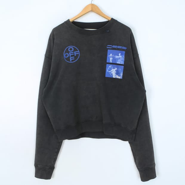 오프화이트 카라바지오 맨투맨 19FW