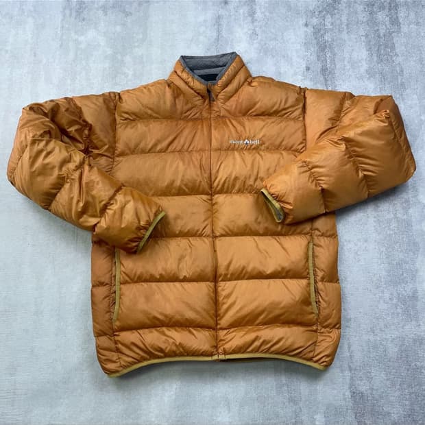 (M)몽벨 알파인 일본 빈티지 경량 다운 오렌지