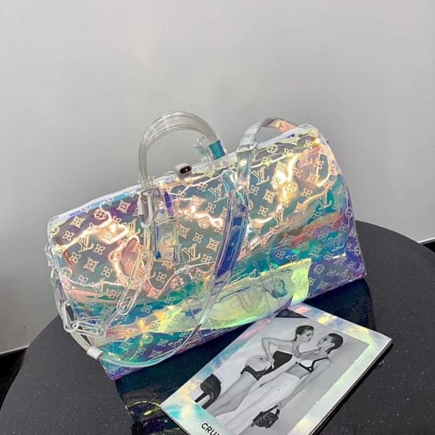 루이비통 키폴 50 pvc 프리즘 택보유