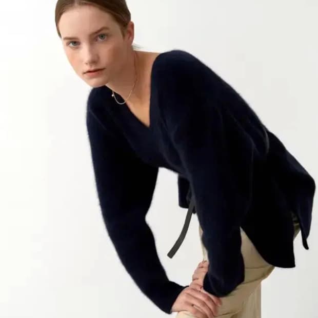 시에(SIE) 벨라 폭스 블렌드 니트 프리사이즈