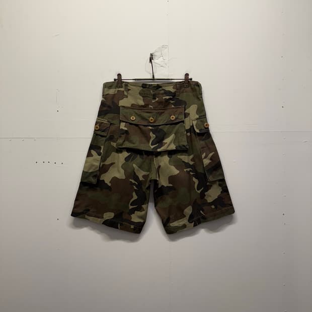 빈티지 카모 몽키 카고 반바지 (30inch)