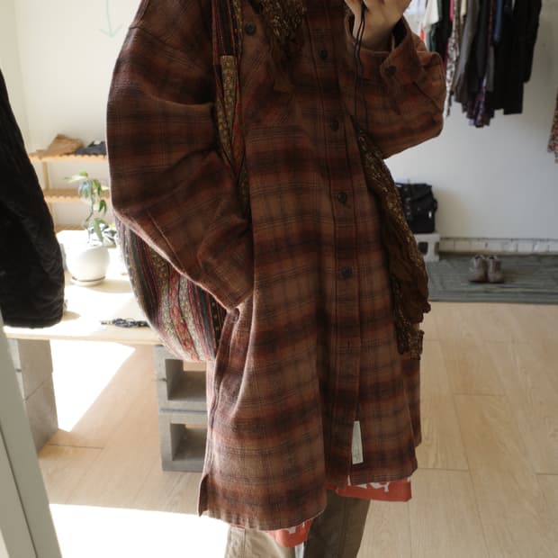 니코앤드 체크 아우터