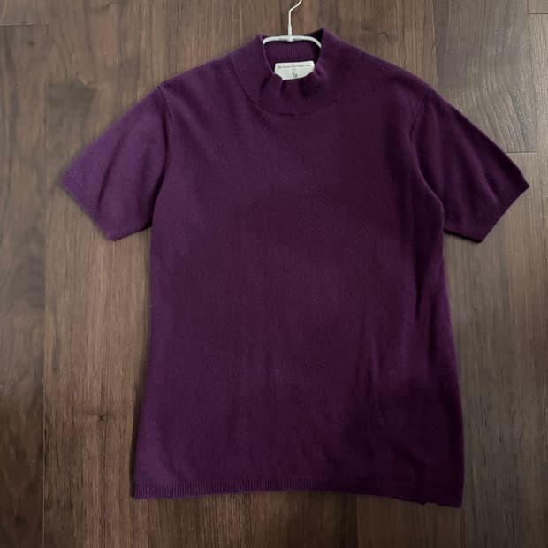 캐시미어100 반팔 니트