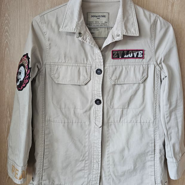 쟈딕앤볼테르 패치 야상 자켓 XS