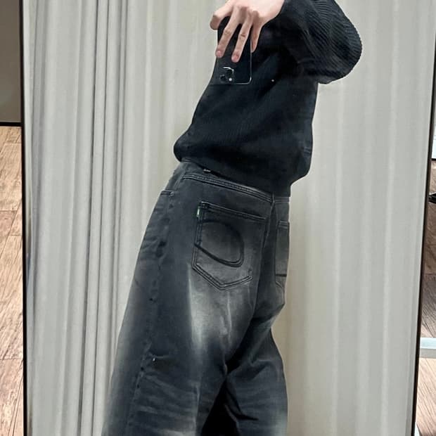 래리클락 빈티지 워시드 데님 L