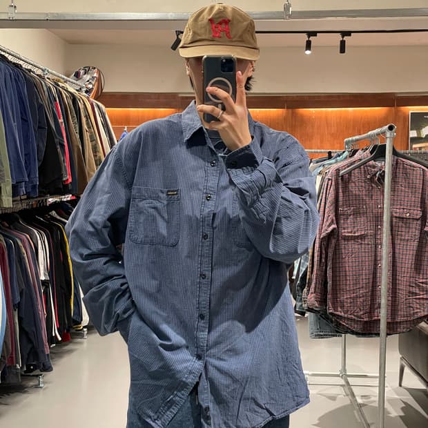 아베크롬비 체크 셔츠