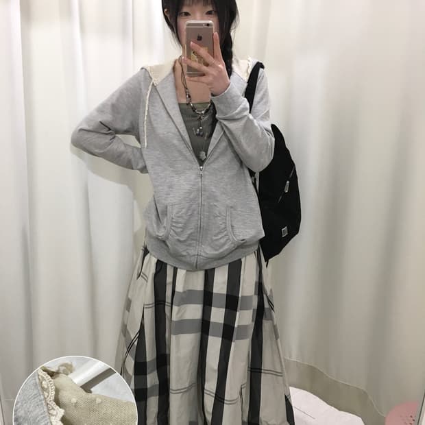 lace mori hoodie jacket