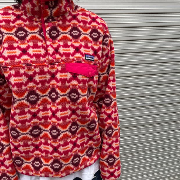 Patagonia Synchilla Aztec Pink Snap-T