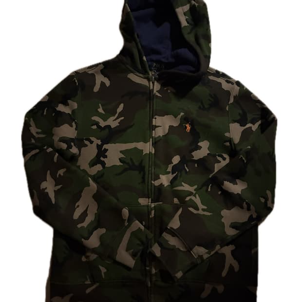폴로 랄프로렌 카모 후드집업 