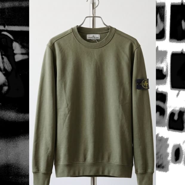 스톤아일랜드 코튼 스웻 맨투맨 카키 S