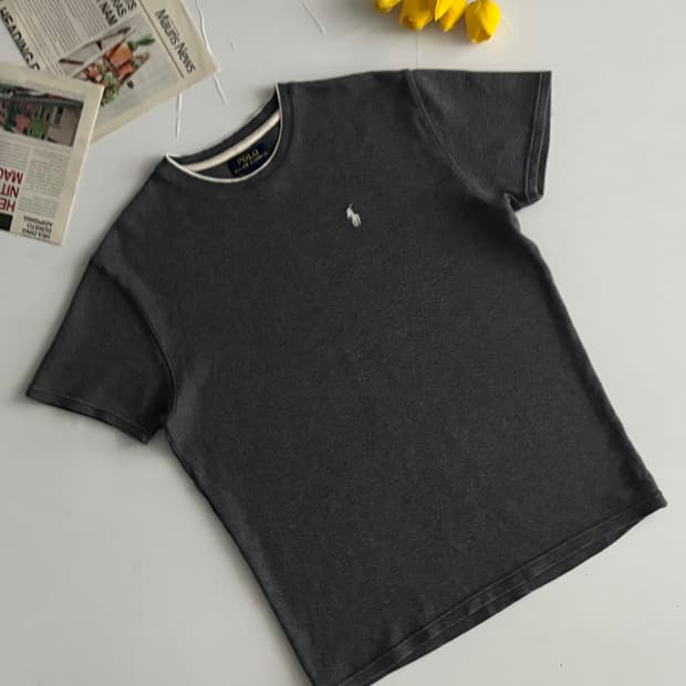 Polo 폴로랄프로렌 와플 그레이 반팔티